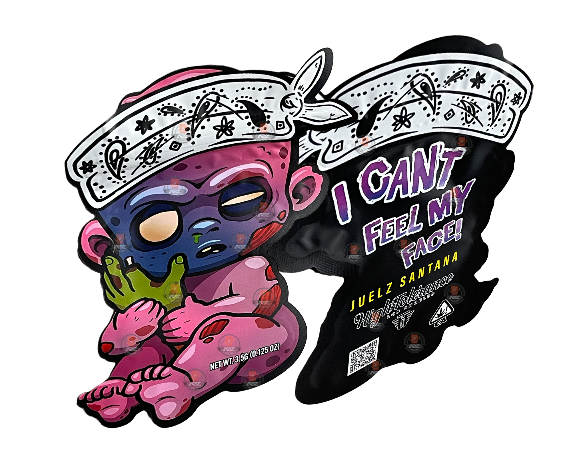 未使用　As is Be my self ポンチョ Mylar Bags 3.5 Grams I Cant Feel My Face | Smell-Proof