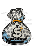 Load image into Gallery viewer, Bag Boyz cut out Mylar bag 3.5g Can use for any strain
