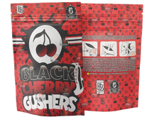 Load image into Gallery viewer, Backpack Boyz Black Cherry Gushers Mylar Bag- 3.5g Tamper stickers-Packaging Only
