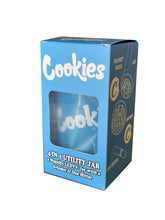 Load image into Gallery viewer, Cookies Mag Jar with Grinder -Airtight storage container led magnifying jar (Blue)
