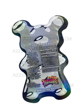 Load image into Gallery viewer, Dank Gummies Cut out 500mg Mylar Bag With window Silver - Packaging Only
