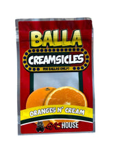 Load image into Gallery viewer, Gas House Balla Creamsicles Oranges N cream 3.5 Grams Smell Proof Mylar Bags
