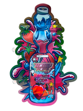Load image into Gallery viewer, Ramune Soda - Bomb Popz 3.5g Mylar Bag Cut Out-Holographic

