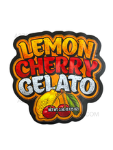 Load image into Gallery viewer, Lemon Cherry Gelato Cut Out Mylar Bags 3.5g Die cut
