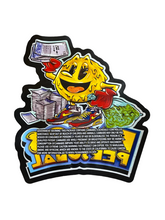 Load image into Gallery viewer, Pacc&#39;s Personal Cut Out Mylar Bags 3.5g Pac man
