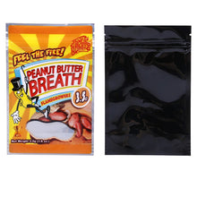 Load image into Gallery viewer, Peanut Butter Breath Flame Growerz Mylar Bags 3.5 Grams Smell Proof Resealable Storage Bags
