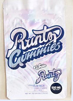 Runtz Gummies -White Fruit Punch 500mg Mylar Bag Packaging Only