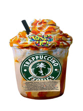 Load image into Gallery viewer, Trappuccino Exotics Mylar bag 3.5g cut out Empty Packaging Jokes UP Frappuccino
