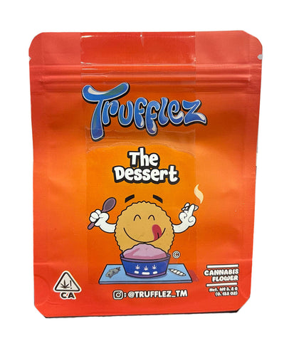 Trufflez The Dessert Mylar bag 3.5g Smell Proof Airtight Mylar Bag- Packaging Only