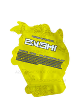 Load image into Gallery viewer, Zushi Yellow Cut Out Mylar Bags 3.5g Die cut
