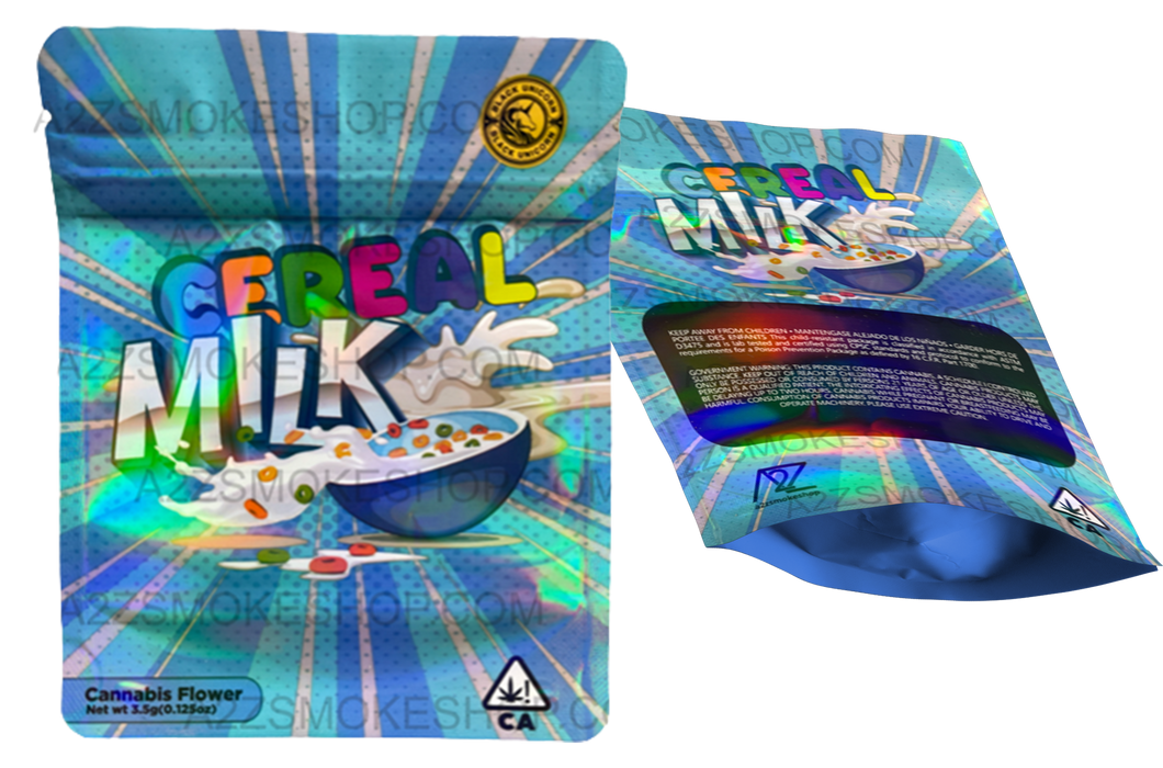 Black Unicorn Cereal Milk Holographic Mylar bag 3.5g