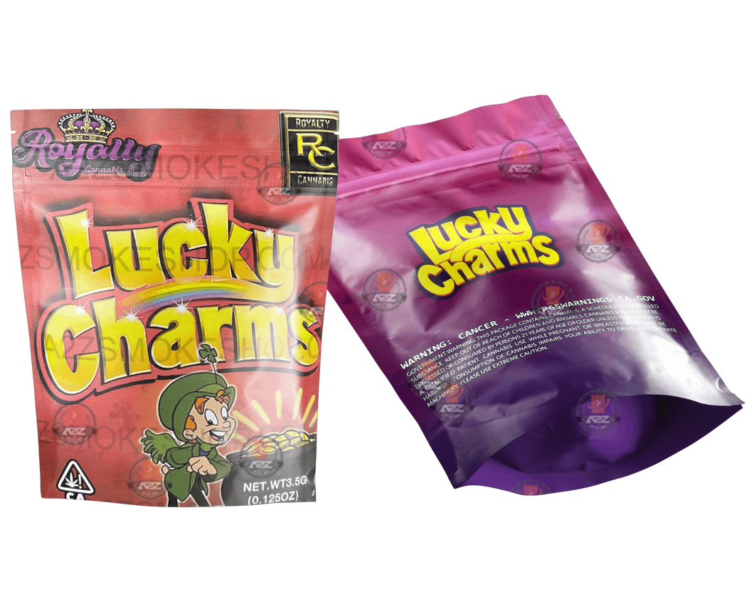 Royalty Lucky Charms Mylar bag 3.5g Empty Mylar bag