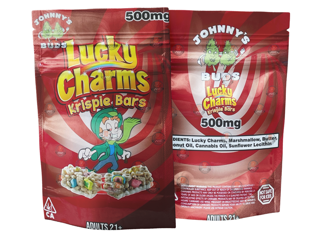 Lucky Charms Krispie Bar 500mg Mylar bags -Empty Packaging Only