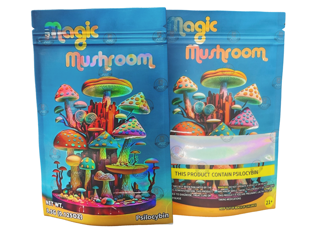 Magic Mushroom Mylar bags -Empty Packaging #1