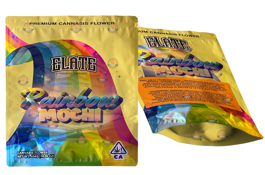 Rainbow Mochi Mylar Bag