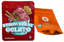 Load image into Gallery viewer, Strawberry Gelato Mylar bag 3.5g Smell Proof Airtight Mylar Bag- Packaging Only
