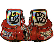 Load image into Gallery viewer, Backpack Boyz  Cut out Mylar bag Holographic 3.5g Red Die cut Packaging Only
