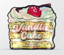 Load image into Gallery viewer, Black Unicorn Vanilla Cake cut out Holographic Mylar bag 3.5g
