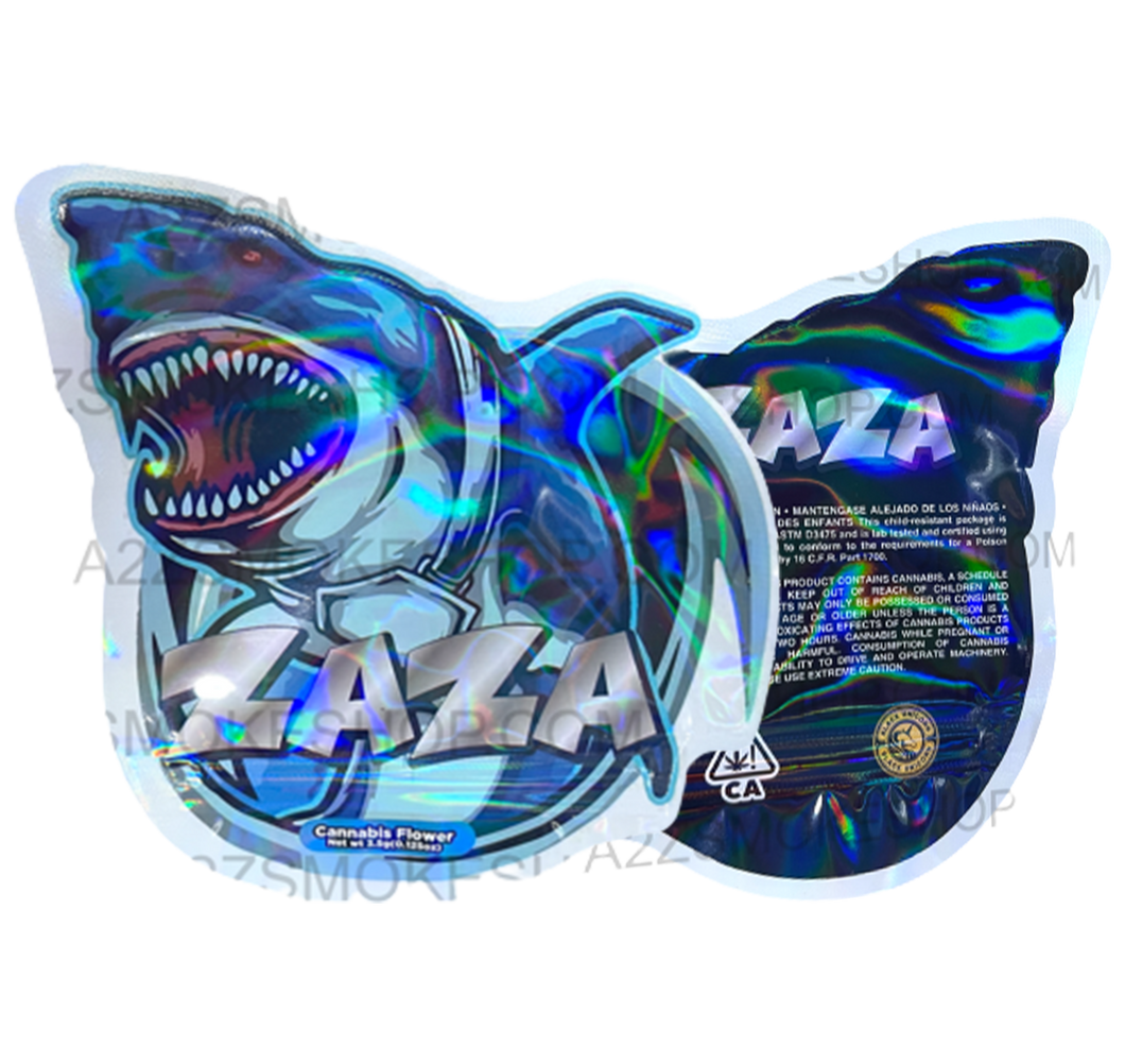 Black Unicorn Zaza cut out Holographic Mylar bag 3.5g
